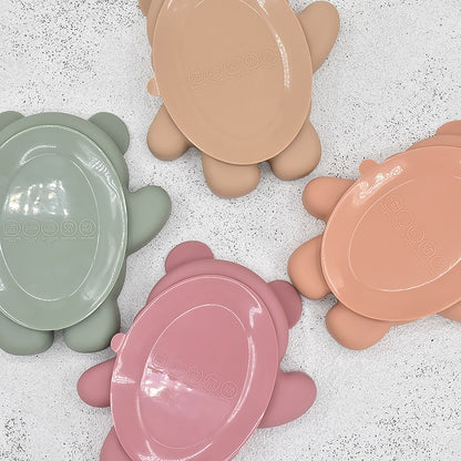 Children's Dishes Baby Silicone Sucker Bowl Baby Panda Face Dining Plate Toddle Training Tableware Kids Feeding Bowls