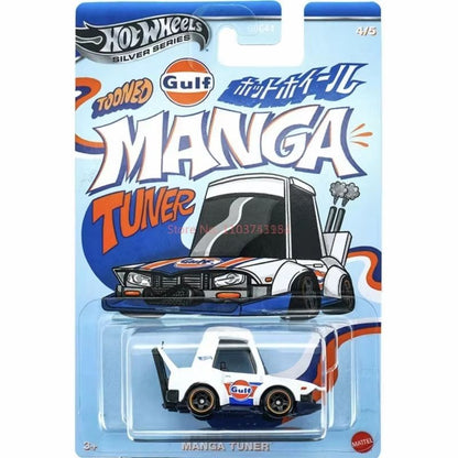 Hot Wheels Silver Series Gulf Tooned Toyota Supra Chevrolet Volkswagen Golf 1/64 Diecast Carro Modelo Brinquedo de Coleção de Presente