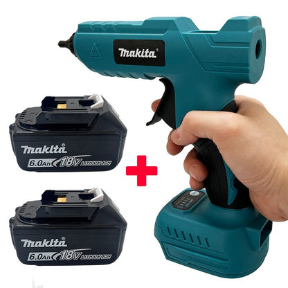 Pistola de Cola Quente Elétrica Portátil Sem Fio Makita Ferramenta DIY de Reparo Soldagem a Quente Bico Anti-queimadura para Bateria 18V