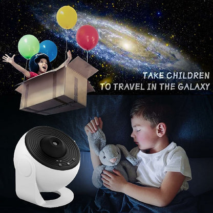 LED Night Light Galaxy Projector Starry Sky Projector 360° Rotate Planetarium Night Lamp For Room Decorative Children Kids Gift