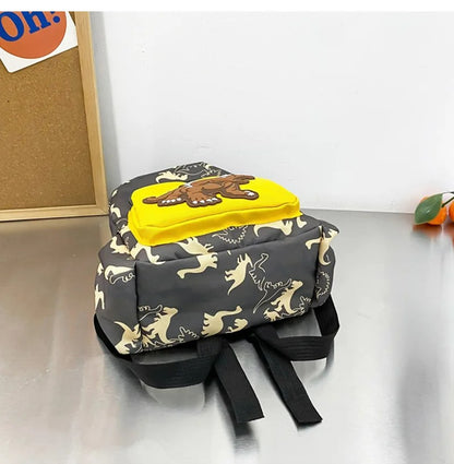 Mochila pré-escolar para meninos, dinossauro da moda, mochilas escolares com estampa de desenho animado, mochila escolar casual para crianças, para meninas, de 3 a 8 anos