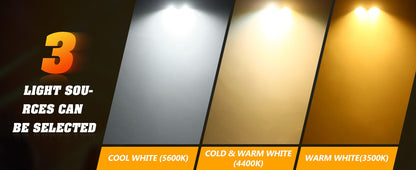 U'King 4PCS 200W COB Par Light 2x100W Blinder Lighting 2 Eyes LED 2IN1 COB Cool Warm White Lighting Party Bar DMX Stage Lighting