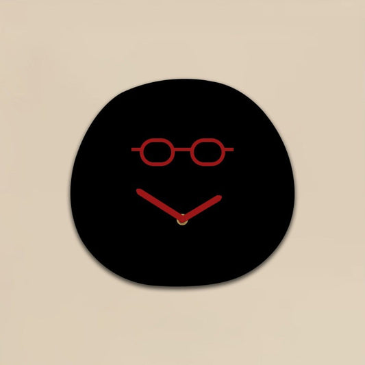 Creative Minimalist Decoration Playful and Smiling Face Clock Living Room Foyer Decoration Acrylic Silent Gift Clock