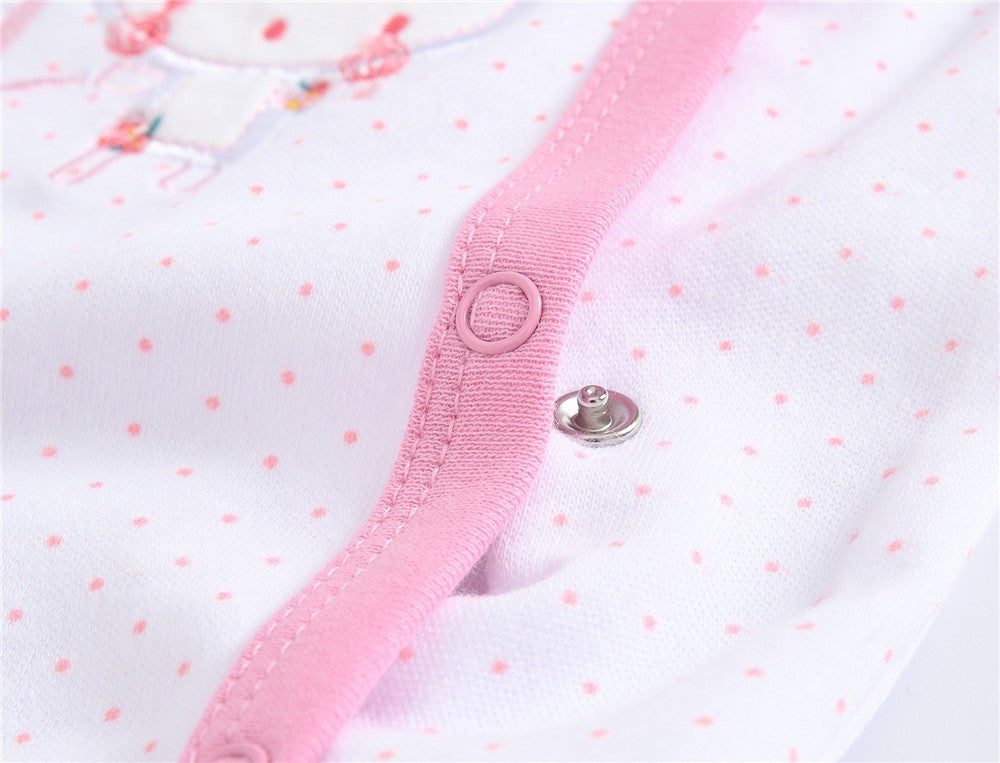 3 Pcs/lot 100% Cotton Baby Girls Clothes Set 0-12M Long Sleeve Newborn Boy Rompers Spring Autumn Carton Print Jumpsuit