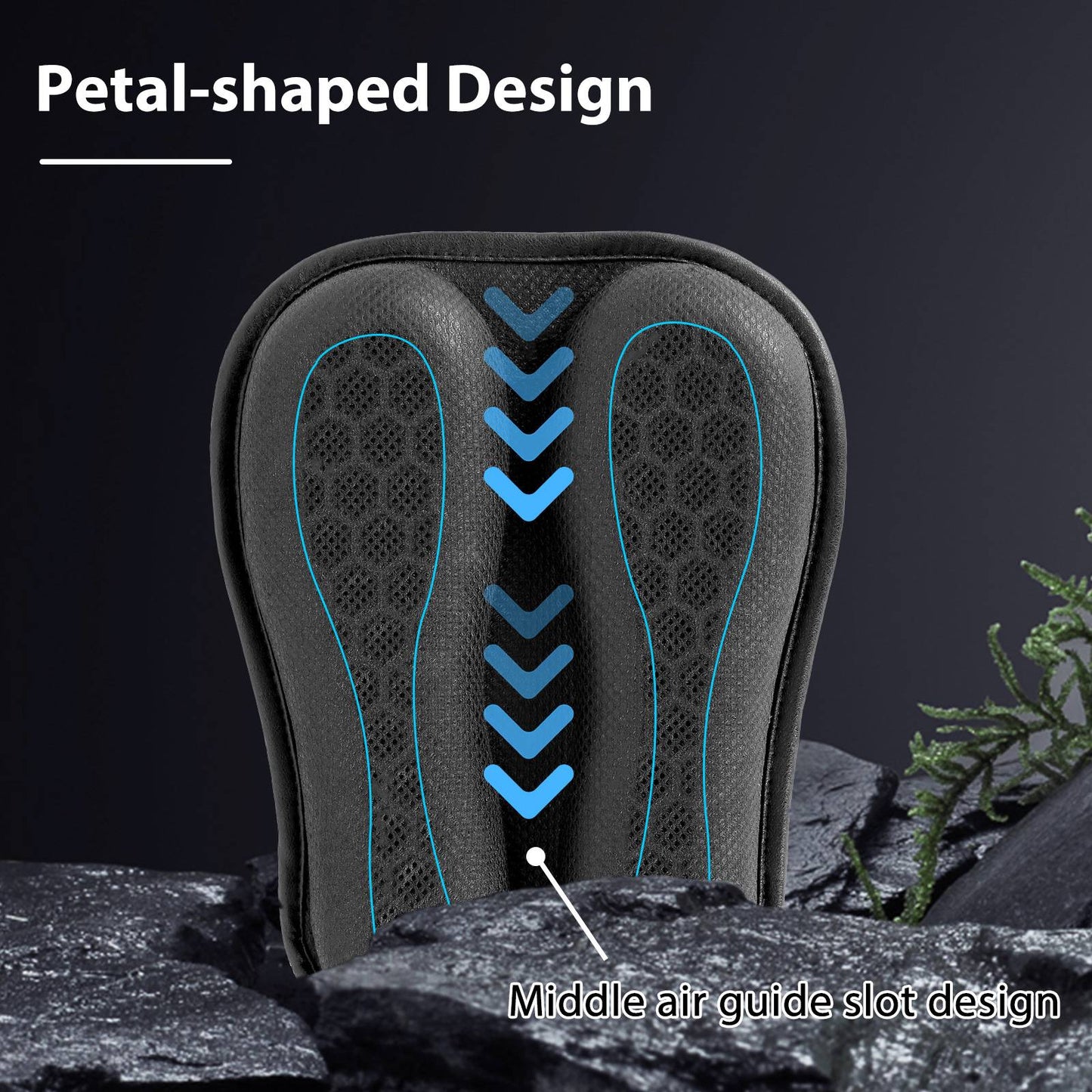 Almofada de Assento de Motocicleta Antiderrapante Estrutura de Malha 3D Respirável Macia e Confortável Proteção Solar Acessórios para Motocicleta