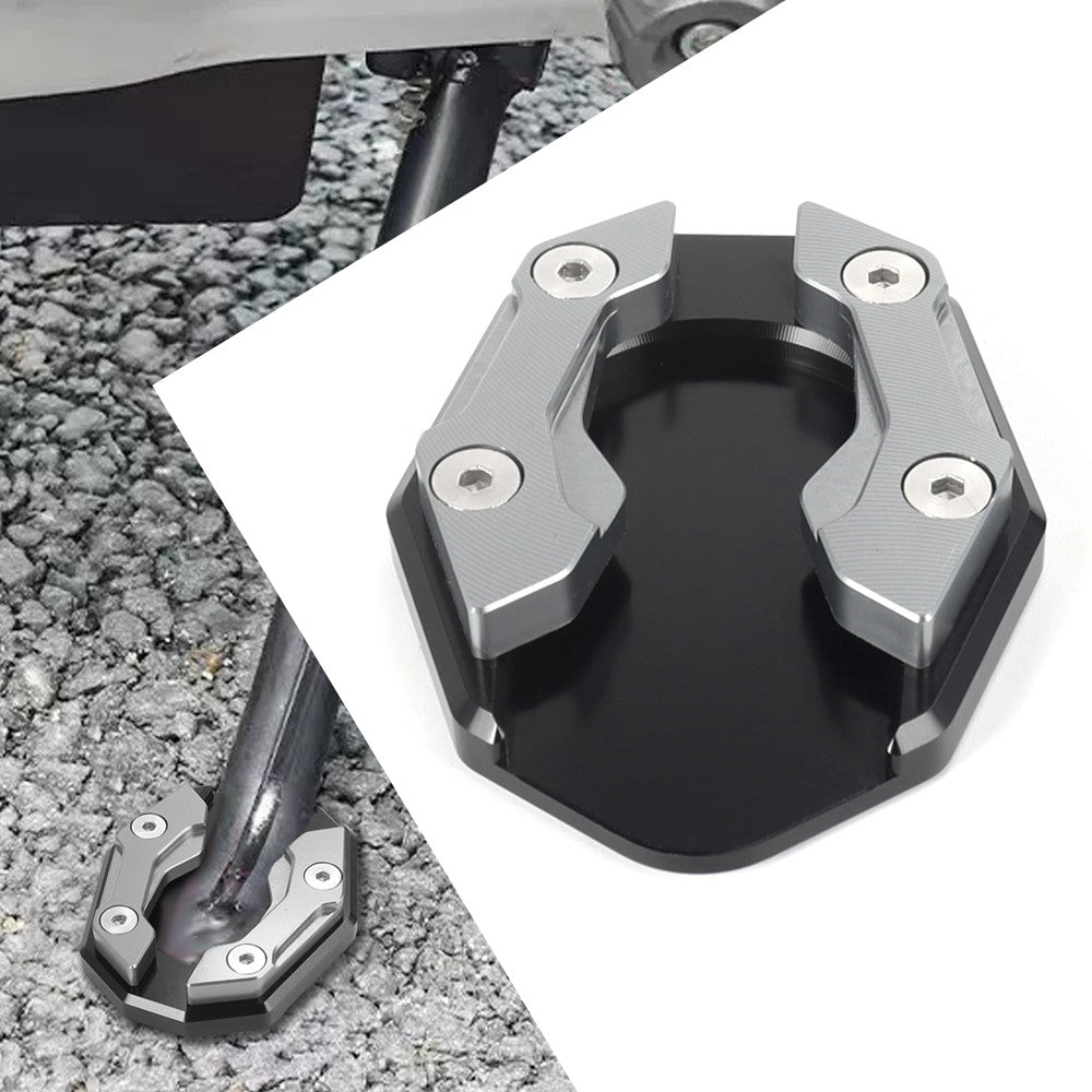 Suporte Lateral Extensor Universal para Motocicleta Scooter Bike, Placa de Apoio para Extensão do Pé, Base Alargada Antiderrapante