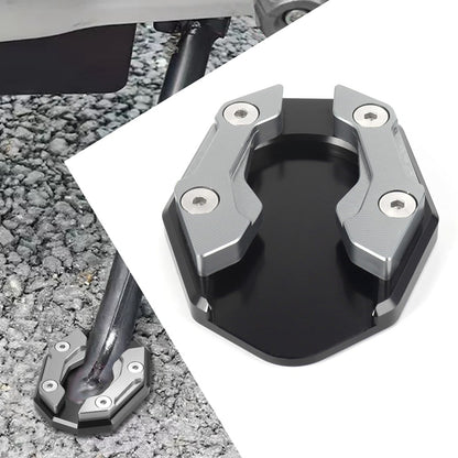 Suporte Lateral Extensor Universal para Motocicleta Scooter Bike, Placa de Apoio para Extensão do Pé, Base Alargada Antiderrapante