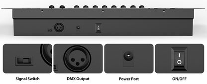 Somspot 192 DMX Controller DJ Equipment DMX 512 Grand Console Stage Lighting Controller For Par Light Moving Head Clubs Concerts