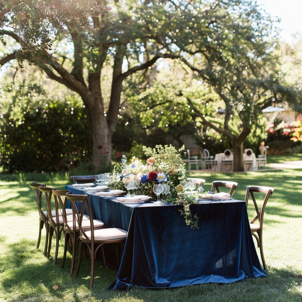 1 PC Luxury Velvet Rectangular Tablecloth Soft And Durable, Elegant Table Setting, Wedding Party, Christmas, Themed Party