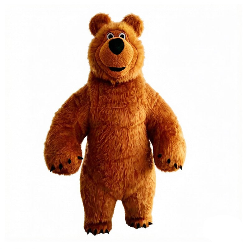 Inflatable Martha Bear Brown Bear Giant Costume Adult Walking Mascot Animal Cartoon Character Strange Costume Halloween Party An