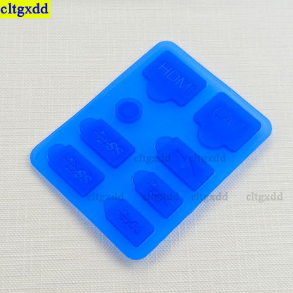 Cltgxdd 1 set dustproof plug protective cover silicone shell dustproof USB port dustproof kit for PS5 ultra-thin console