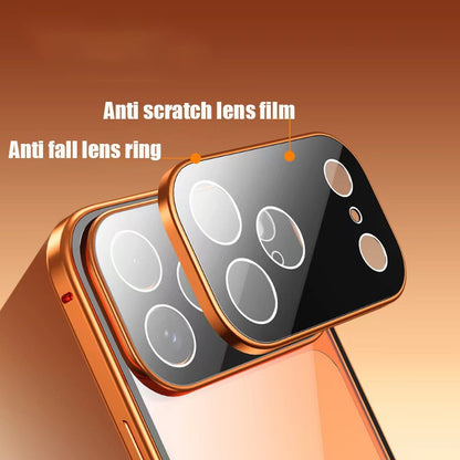 Capa Protetora 360° Magnética de Metal com Vidro Dupla Face e Trava de Encaixe para iPhone 17 Pro Max/17/Air/17 Pro