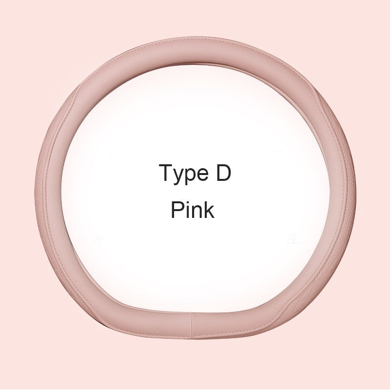 Motocovers Car  Anti-Slip Leather Steering wheel Cover Universal car Steering Wheel Protective Cover Fashion Style 38cm Type O D