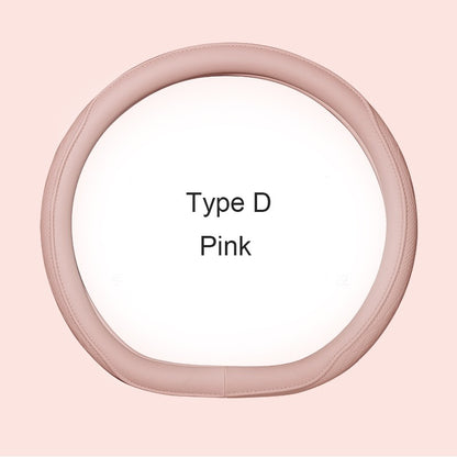 Motocovers Car  Anti-Slip Leather Steering wheel Cover Universal car Steering Wheel Protective Cover Fashion Style 38cm Type O D