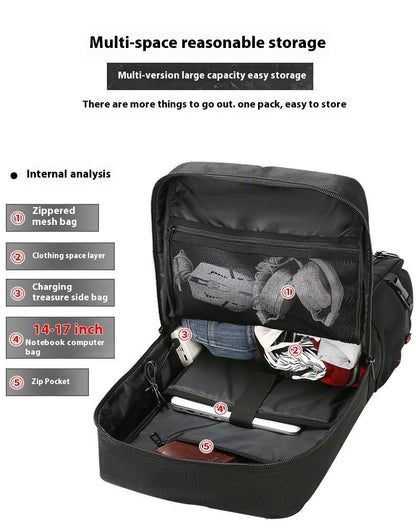 Mochila de Viagem Grande Capacidade 50L 70L Esportes Treino Fitness Bolsa Independente para Sapatos Bolsas para Laptop
