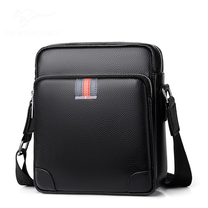 Famous Brand Small Men's Bag Genuine Leather Men Shoulder Bag Messenger Bag Fashion Business Man Crossbody Bag Cowhide Briefcase