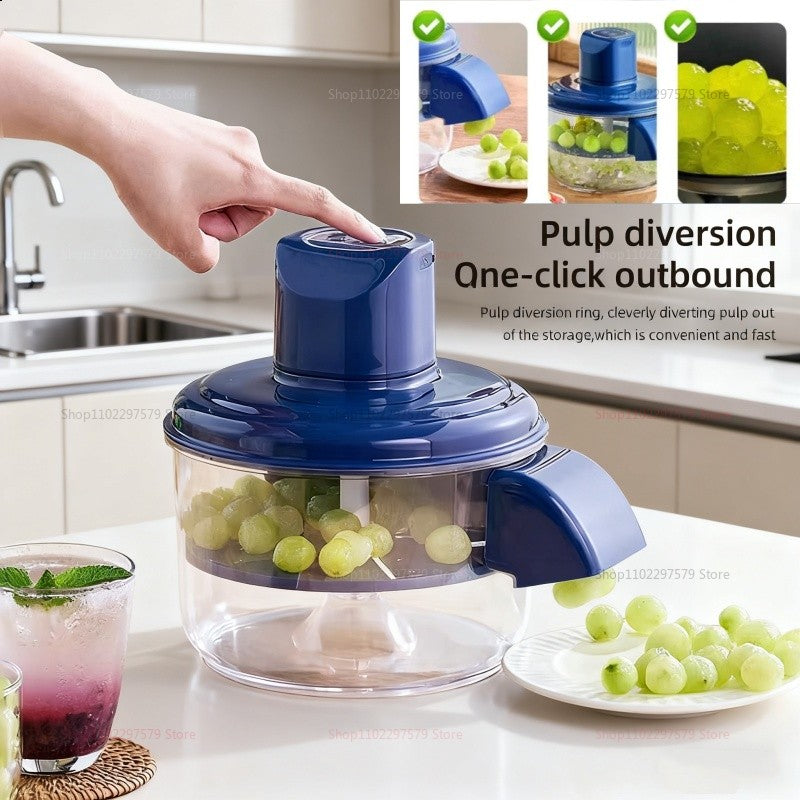 Electric Grape Peeling Machine, Automatic Small Fruit Garlic Peeler Home Kitchen Peeler for Cherry Tomato Grapes Peeling Tool