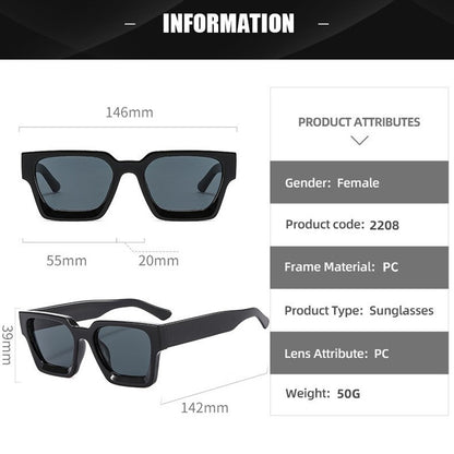 Fahion Vintage Small Square Sunglasses Men Women Retro Brand Designer Green Sun Glasses Unisex Ins Popular Shades Eyewear UV400