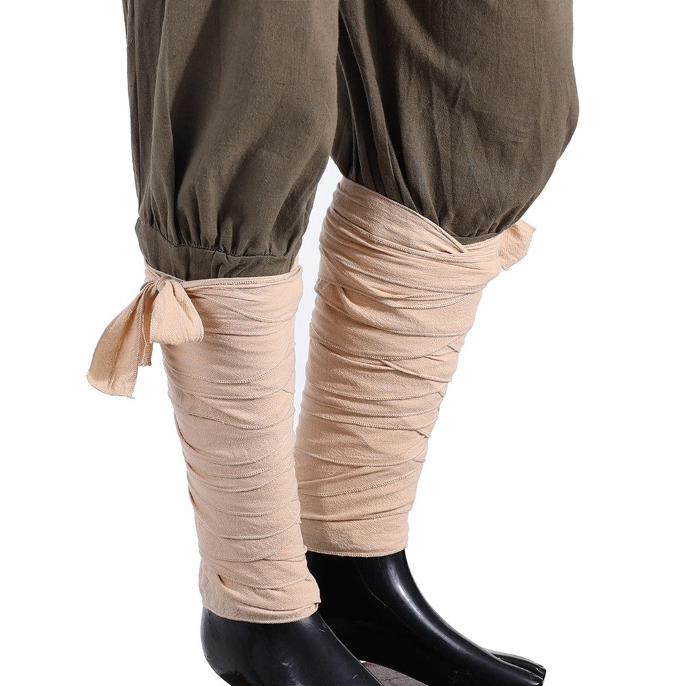 Medieval LARP SCA Viking Putties Leg Wraps With Clasps Vintage Mens Viking Pirate Costumes Cosplay Accessories
