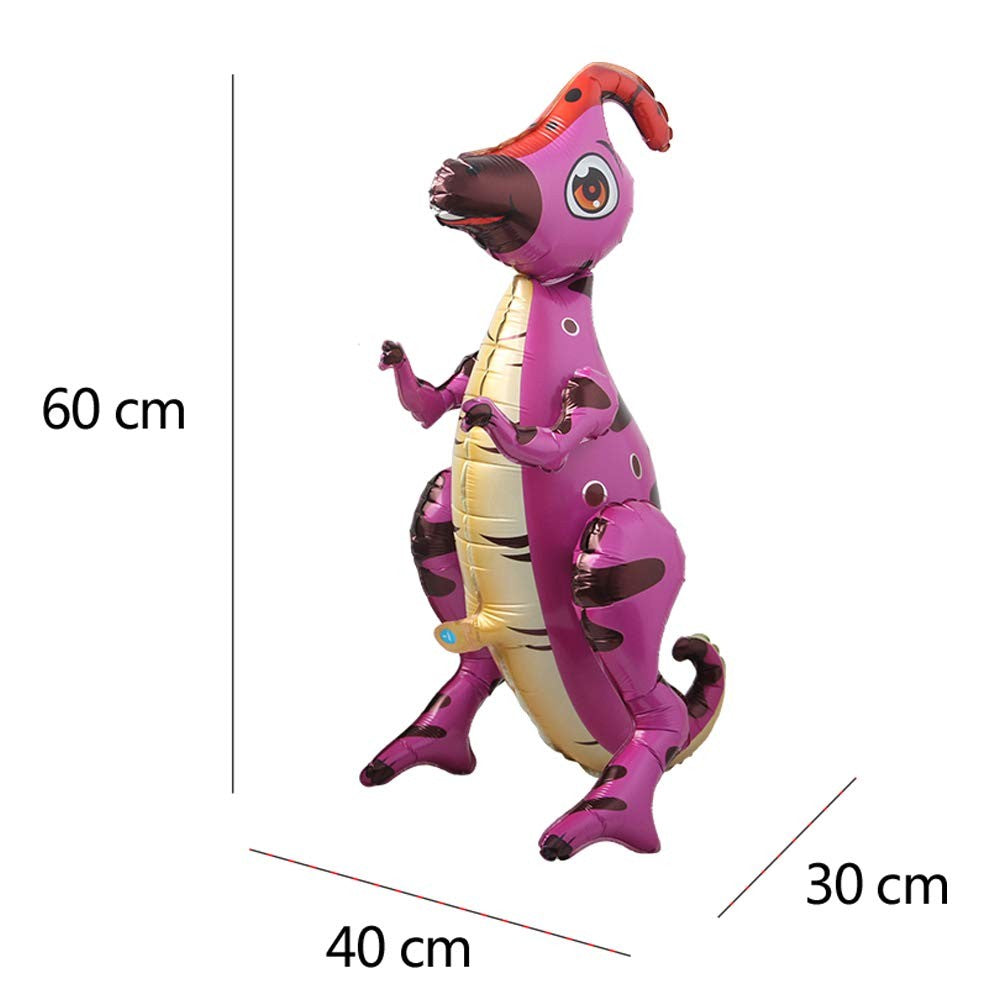 3D Standing Dinosaur Balloon Cartoon T Rex Dino Foil Balloon for Party Decoration Kids Birthday Party Supplies