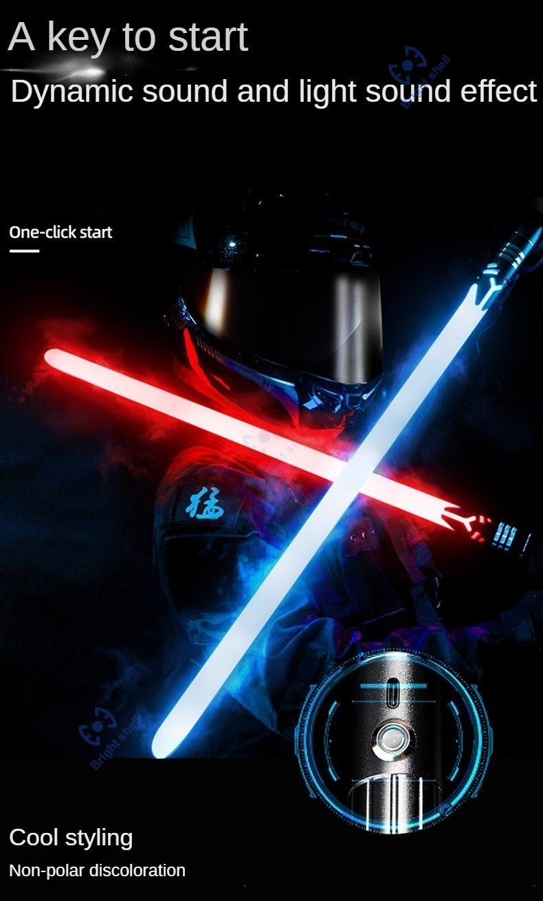 Metal Lightsaber Sword Toys RGB Light Saber 15Color Change Kids Soundfonts Force FX FOC Blaster Toys Jedi Sword Gift
