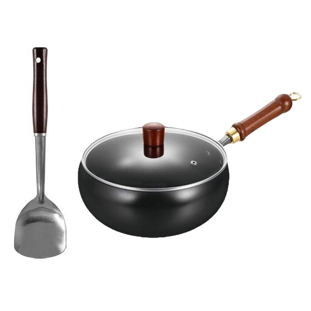 20/24CM Household Stir Fry Stew Pot Big Belly Pot Uncoated And Non Stick Household Stir Fry Pot For Hiking Camping Universal Pan