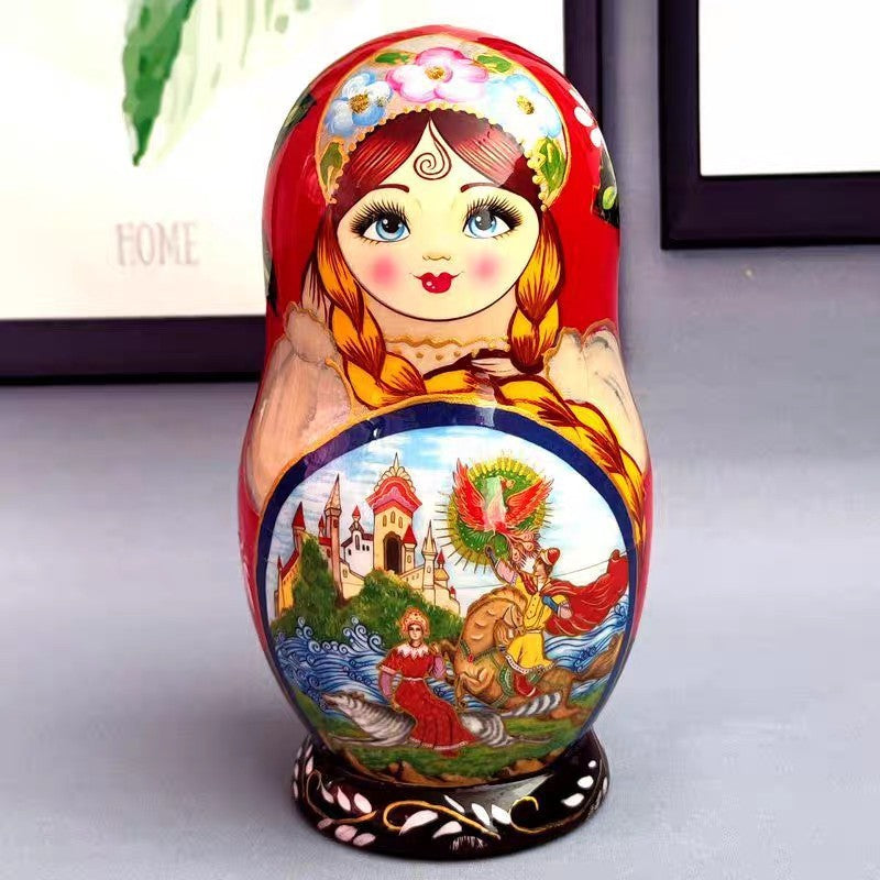 Matryoshka doll 10-Layer Craft Souvenir Special New Year's Gift Wooden Ornament