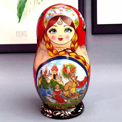 Matryoshka doll 10-Layer Craft Souvenir Special New Year's Gift Wooden Ornament
