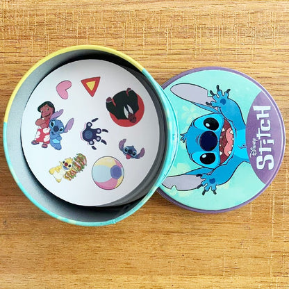 Jogos de Tabuleiro Disney 100 ANOS de MAGIA PIXAR Stitch Caixa de Ferro Brinquedos Família Engraçado Férias Acampamento Esporte Amigo Presente de Natal