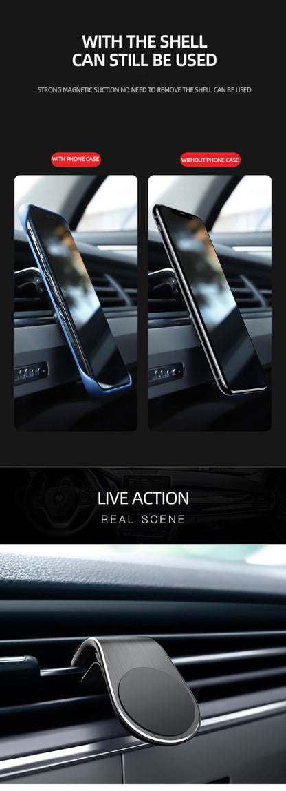 Magnetic Car Phone Holder Air Vent Mobile Phone 360 Rotation Mount For IPhone Samsung In Car GPS Smartphone Phone Holder