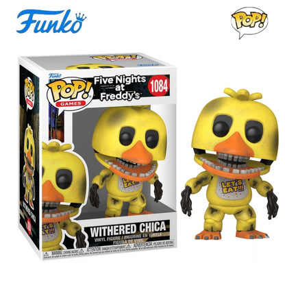 Withered Golden Freddy 1033 Bonecos FUNKO POP Five Nights at Freddy's 3.9inch Figura de Vinil Colecionável Edição Limitada Brinquedo de Presente