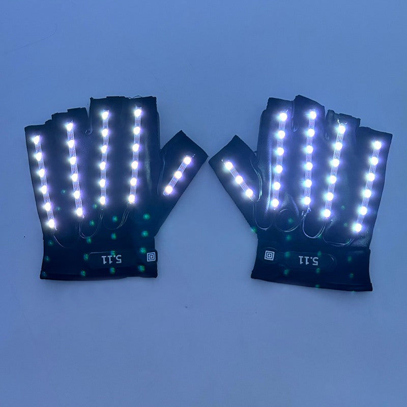 Led Glasses NightClub Masquerade Concert Club Neon Accessories Cool Vogue Flashing LED Futuristic Glasses Men Metal Cool Glasses