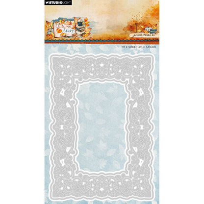 August 2026 New Mushrooms Autumn Frame A6 Autumn Leaves Circle Frame Metal Cutting Dies for DIY Handmade Scrapbook Photo Album