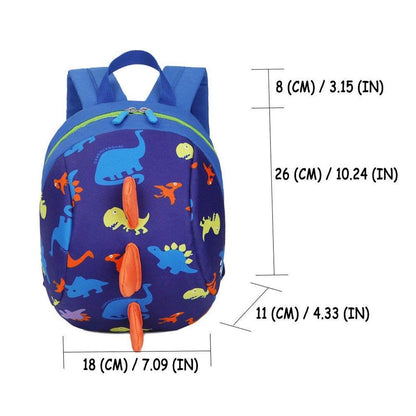 Infant Baby Dinosaur Safety Harness Backpack Toddler Kids Canvas Leash Anti-lost Kindergarten Bag Children Animal Schoolbags