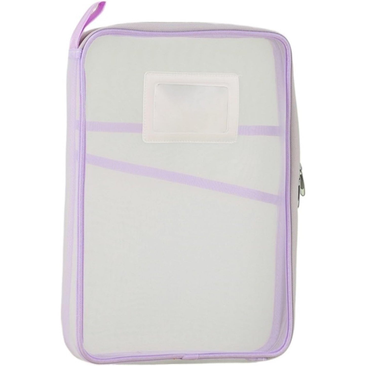 Organizador de Arquivos de Malha com Zíper Transparente, Design Ergonômico para Armazenamento em Escolas, Escritórios e Casas