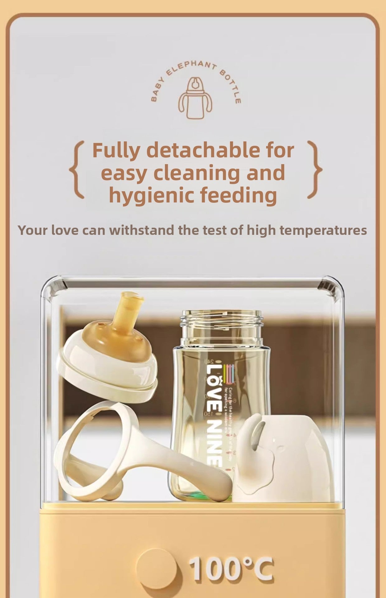 300ML PPSUTemperature-Sensitive Anti-Flatulence Feeding Bottle Baby Straw Cup Drop-Resistant Direct Drink No-Spill Cup1-3Weaning