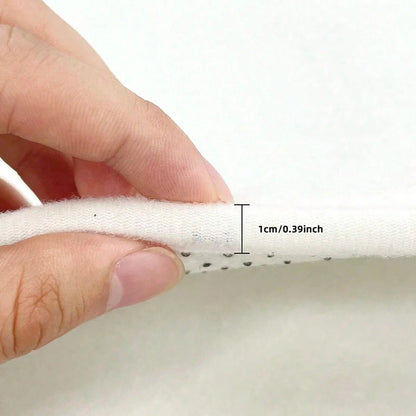 VIKAMA Christmas Gingerbread Man Doormat Comfortable Noise-Reducing Entrance Hallway Mat Bedside Rug for Bedroom Home Decor