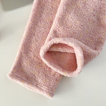 Thickened Warm Women‘s Sleepwear Cartoon HelloKitty Women's Pajamas Set Winter New Cute Fashion Two Sets Nightwear Loungewear