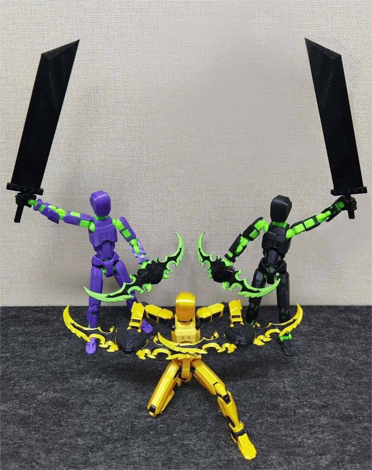 Titan 13 Boneco de Ação Multiarticulado Articulações Móveis Modelos de Personagens para Montar Impressão 3D Descompressão Boneco DIY