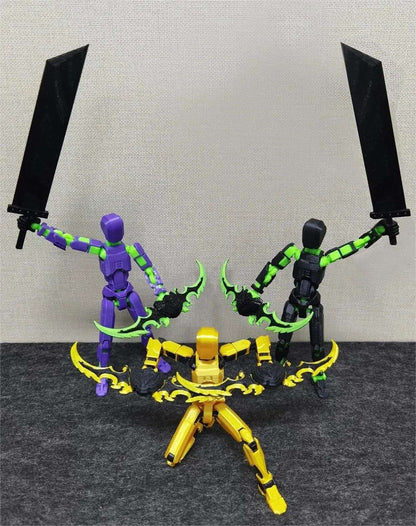 Titan 13 Boneco de Ação Multiarticulado Articulações Móveis Modelos de Personagens para Montar Impressão 3D Descompressão Boneco DIY