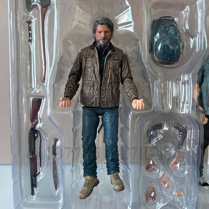 NECA Boneco The Last Of Us Part 2 Joel Ellie Com Arco Boneco de Ação 18cm Conjunto 2 Peças Modelo Brinquedo Boneca Articulada Presente de Aniversário