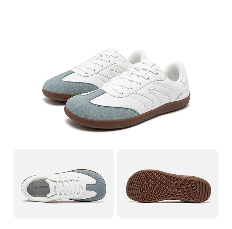 HOBIBEAR Barefoot Wide Toe Sneakers Unisex Zero Drop Minimalist Canvas Shoes Non Slip Lace Up Walking Sneaker