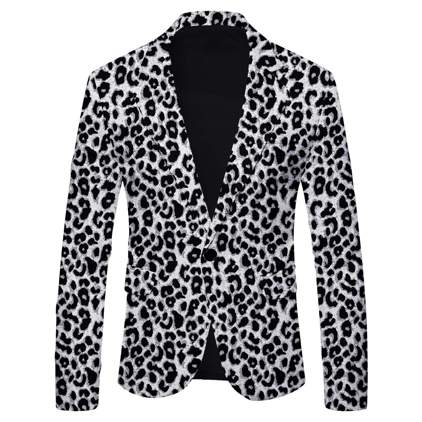 HOO 2025 New Men's Polka Dot Print Leisure blazer Jacket British Fashion Slim-Fitting   blazer    Pattern Customization