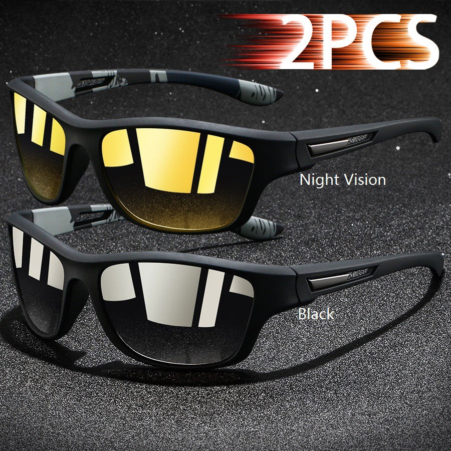 Fashion Polarized Sports Sunglasses With Chain Men Women Brand Designer Retro Sun Glasses Cycling Climbing Fishing UV400 Eyewear