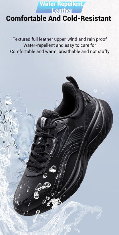 361 Degrees SoftFlow 3 Men's Running Shoes Autumn Leather Lightweight Shock-absorption Fitness Commuting Sneakers Male 672432232