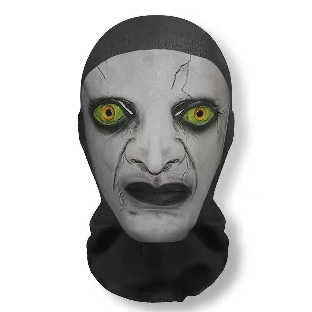 Halloween carnival funny headgear cosplay costume, comical wig mask prank props, party decoration creative headpiece