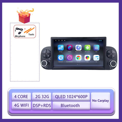 7" 4G Para FIAT Panda 2013 2014 - 2020 Carro Carplay Auto Android Rádio Navegação GPS Multimídia Player de Vídeo 4G WIFI DSP