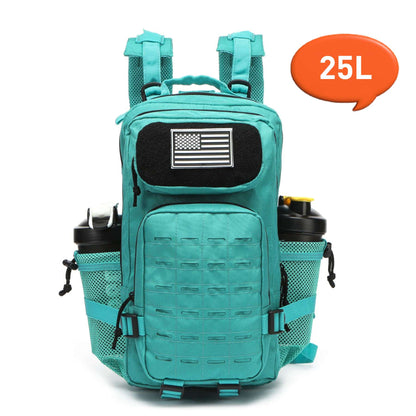 Mochila Tática 25L/50L Caça MOLLE Bolsa GYM Para Homens EDC Caminhada Ao Ar Livre Com 2 Porta-Garrafas