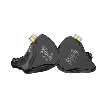 Fone de Ouvido Intra-auricular CVJ Vivian com Driver Dinâmico de 10mm adequado para Música e Jogos Cabo Removível de 0,78mm Qualidade de Som HiFi