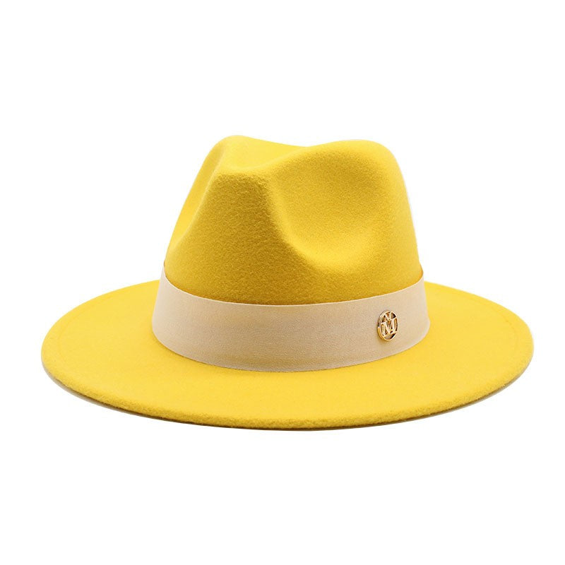 New Fedora Hat For Women Winter Elegant Fashion Formal Wedding Decorate Church Cap Panama Party Jazz Hat chapeau femme